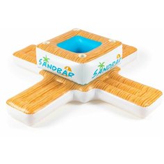 Матрас-остров Bestway Sandbar 43294 246x246 см коричневый/белый