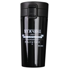 Термокружка Komandor Мужчина, 0.35 л черный