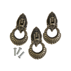 Арт Узор Ручка для шкатулки Кольцо 4104963 (3 шт.) бронзовый