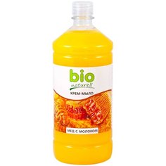 Мыло жидкое Bio Naturell Мед с молоком, 1 л