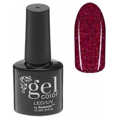 Гель-лак для ногтей Luazon Gel color с блестками, 10 мл, 5284-444 бордовый блёстки
