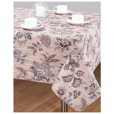 Скатерть из рогожки "Арт Дизайн" Жардин-бежевый размер 150 х АртДизайн