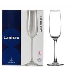 Набор фужеров (бокалов) для шампанского АЛЛЕГРЕСС 2шт 175мл Luminarc