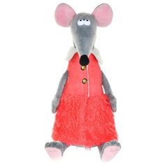 Мягкая игрушка Maxitoys Крыска Лариска в красной жилетке 28 см