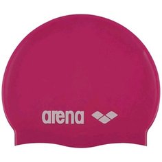 Шапочка для плавания arena Classic Silicone Cap 91662, fuchsia/white