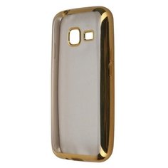 Чехол-накладка SkinBox 4People Silicone Chrome Border для Samsung Galaxy J1 mini (2016) для Samsung Galaxy J1 Mini золотистый