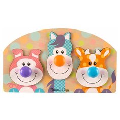 Рамка-вкладыш Melissa & Doug Животные фермы (3440), 3 дет.