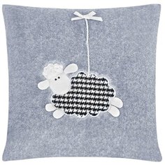 Чехол для подушки Arya Happy Sheep, 40 х 40 см серый