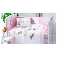 Arya комплект в кроватку Summer (7 предметов) розовый