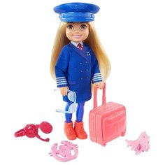 Набор Barbie Карьера Челси Пилот, 15 см, GTN90