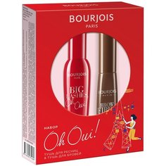 Bourjois набор тушь для ресниц Big Lashes, Oh Oui!, тушь для бровей Brow Fiber Oh, Oui!