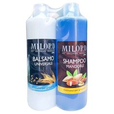 Комплект Милорд шампунь увлажняющий Mandorle + бальзам универсальный Universale для кошек и собак