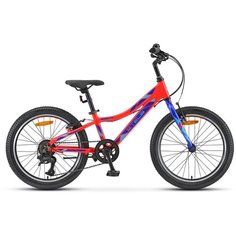 Подростковый горный (MTB) велосипед STELS Pilot 250 Gent 20 V020 (2021) неоновый красный 10" (требует финальной сборки)