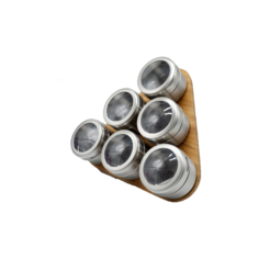 Bekker Набор для специй ВК-3416 серебристый/коричневый