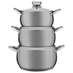 Набор посуды Verloni VL-ST4I6S97 сталь