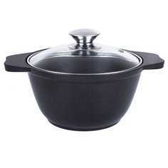 Кастрюля Kukmara к01а 1л стеклянная крышка