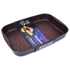 Противень Kukmara пга02а литой 36,5*26*5,5см. АП, Granit ultra red