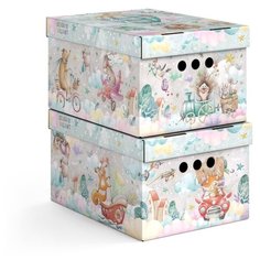 VAL KCTN-TR-2S Короб картонный, складной, малый, 25*33*18.5 см, набор 2 шт., ПУТЕШАСТИКИ Valiant