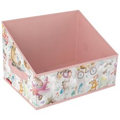 Короб стеллажный без крышки 30*23*20 см, розов., ПУТЕШАСТИКИ Valiant