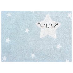 Ковер Lorena Canals Счастливая звезда, размер: 1.6х1.2 м, голубой