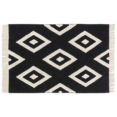 Ковер Lorena Canals Diamonds, размер: 2х1.4 м, черно-белый