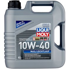Полусинтетическое моторное масло LIQUI MOLY MoS2 Leichtlauf 10W-40, 4 л