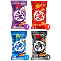 Гренки Фишка 120 г ассорти, 4 шт