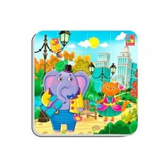 Магнитные пазлы, Vladi Toys,"Парк", 16 деталей