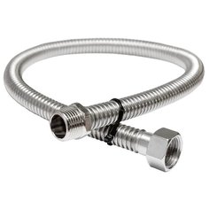 ПОДВОДКА СИЛЬФОННАЯ ДЛЯ ГАЗА 1/2" 400 СМ ГАЙКА-ШТУЦЕР (1/20) "ELKA"