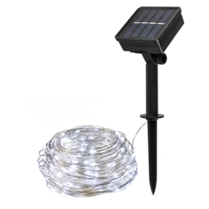 Светильник ФАZА садовый солнечный "Декоративная нить" SLR-G03-100W (100 LED хол. бел.) 11,9 м