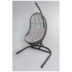 Подвесное кресло Sun Voyage Палау, коричневый/подушка серая