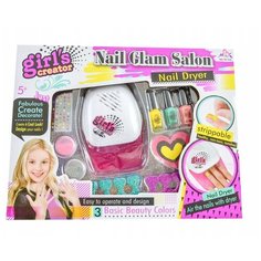 Детский маникюрный набор для девочек Nail Glam Salon с сушкой MEI BO KAI