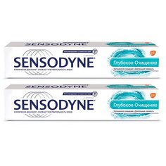 Зубная паста Sensodyne Глубокое очищение, для чувствительных зубов, 75 мл, 2 шт.