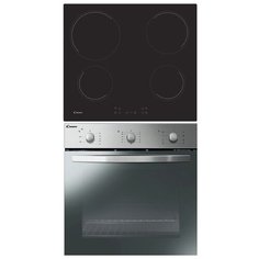 Комплект встраиваемой техники Candy FCP602X + ECH64CC серебристый/черный
