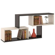 Полка ТриЯ Тип 4 110х20х50 см, венге цаво/дуб молочный Triya