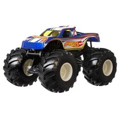 Монстр-трак Hot Wheels большой Рейсинг 1 GTJ36 1:24, синий/белый