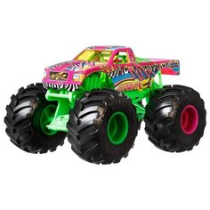 Монстр-трак Hot Wheels большой Торк Террор GTJ41 1:24, розовый/зеленый