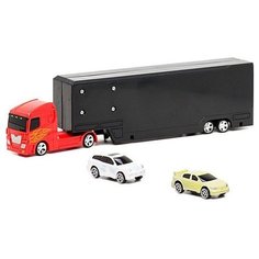 Autogrand Игровой набор Color Twisters: Грузовик с автомойкой 78231/01, красный/черный