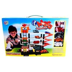 Joy Toy Мега парковка 0846, оранжевый/белый/черный