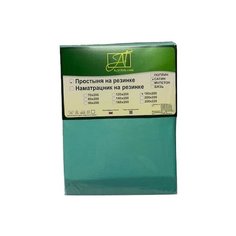 Простыня АльВиТек сатин на резинке 90 х 200 см мятный