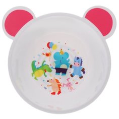 Тарелка Canpol Babies пластиковая с ушками (4/415), розовый