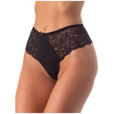 ФЭСТ Трусы стринги высокой посадки, размер 88-94, черный