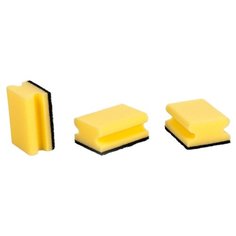 Губка Tescoma Clean Kit с петелькой 3 шт, желтый/черный