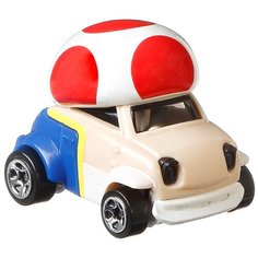 Машинка Hot Wheels Character Cars Super Mario Toad 5/8 (GJJ23/GPC12) 1:64, коричневый/синий