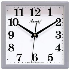 Часы настенные "Алмаз" M60 серебристый, белый