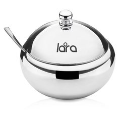 Сахарница с ложкой LARA LR08-35 SS 460мл