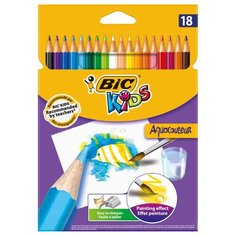 Карандаши цветные BIC Kids Aquacouleur Коробка x18