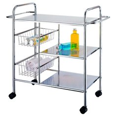 Этажерка My Space F58N, универсальная, 3 полки, 2 корзины, ШхГхВ: 80*32*74 см