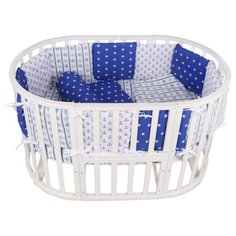 Борт в кроватку 12 предметов (12 подушек-бортиков) AmaroBaby БРИЗ