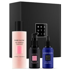 Набор для сохранения молодости кожи Age Delay Set:гель-скраб, сыворотка-бустер и SPA-крем Beautific